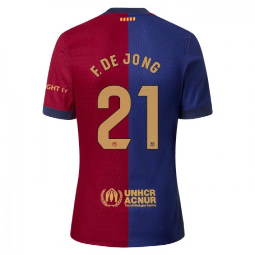 Nogometni Dresovi FC Barcelona F. De Jong 21 Domaći 2024-25 Kratkih Rukava Nogometni Dresovi FC Barcelona F. De Jong 21 Domaći 2024-25 Kratkih Rukava